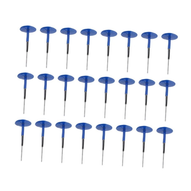 24 Piezas Kit de Reparación de Neumáticos Parche Automotriz de Goma Flexible Plug de Clavo Champiñón Herramientas para Reparación Pesada Fácil