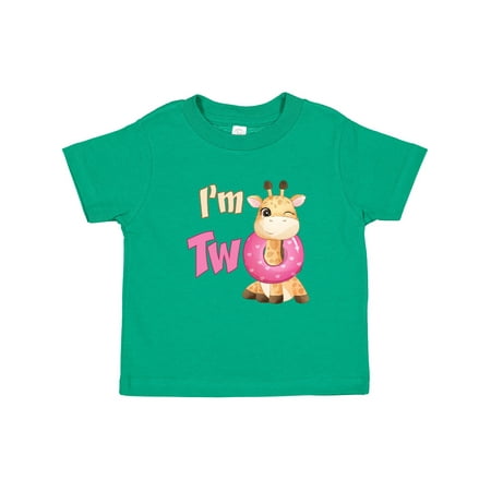 

Inktastic I m Two Giraffe Gift Baby Boy or Baby Girl T-Shirt