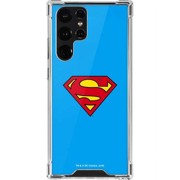 Skinit DC Comics Superman Official Logo Galaxy S22 Ultra Clear Case