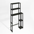 thumbnail image 2 of Furinno Turn-N-Tube Freestanding Over-The-Toilet Bathroom Shelves, Storage Rack with 5 Shelves, Black Espresso/Black, 2 of 6
