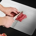 thumbnail image 6 of Stainless Steel Cutting Board, Stainless Steel Cutting Boards For Kitche, 1 Pack Double-Sided Stainless Steel Cutting Board for Cutting Vegetables And Meat (L), 6 of 8