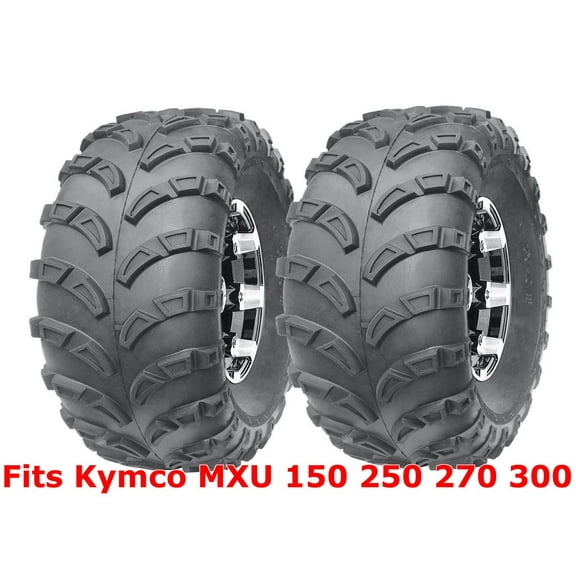 (2) 22x10-10 Kymco MXU 150 250 270 300 Sport ATV Rear Tires Set Mud 6PR