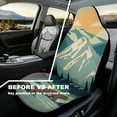thumbnail image 5 of Yuyamidu Bear Car Seat Covers for Front Seat Mountain Sunset Auto Seat Cover Sets Waterproof Auto Interior Accessories Universal for Cars Truck SUV Van, 5 of 6