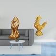 thumbnail image 2 of Escultura de león majestuosa, figura artística de mesa, adorno coleccionable decorativo para el hogar, la oficina, la estantería, regalo de cumpleaños, 2 of 8