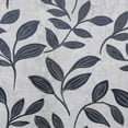 thumbnail image 4 of BNM Leaves Blackout Curtains, Set of 2, 26" x 84", White-Navy Blue, 4 of 6
