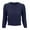 Navy, variant on YEMAK Women's Crewneck Button Down 3/4 Sleeve Cropped Knit Cardigan Sweater MK3514
