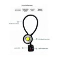 thumbnail image 2 of LED Work Light Magnetic Base Flexible Gooseneck Lamp 220V 5W for Lathe Milling Drill Press Industrial Lighting, Eu Plug, 2 of 5