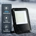 thumbnail image 2 of TGHTBA-100W Flood Lights Outdoor 2 Pcs, 10000lm Bright LED Work Light with Plug, 6500K Daylight White LED Flood Lighting, IP66 Waterproof Security Yard Lights for Yard Garage Stadium, 2 of 3