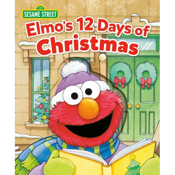 Elmo's 12 Days of Christmas (Sesame Street), (Board Book)