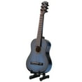 thumbnail image 3 of Guitarra de madera en miniatura, modelo de exhibición, mini adornos musicales, artesanía, decoración del hogar (azul, 14 cm), 3 of 12