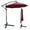 Burgundy, variant on Solar Powered Outdoor Umbrella, SYNGAR 10ft Patio Offset Hanging Umbrella with 24 Solar Powered LED Lights, Crank & Cross Base, Outdoor Umbrella for Backyard Poolside Deck Lawn Garden, Chocolate, D117