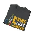 thumbnail image 4 of Living That Jumper Life Funny Novelty Unisex Softstyle T-Shirt, 4 of 4