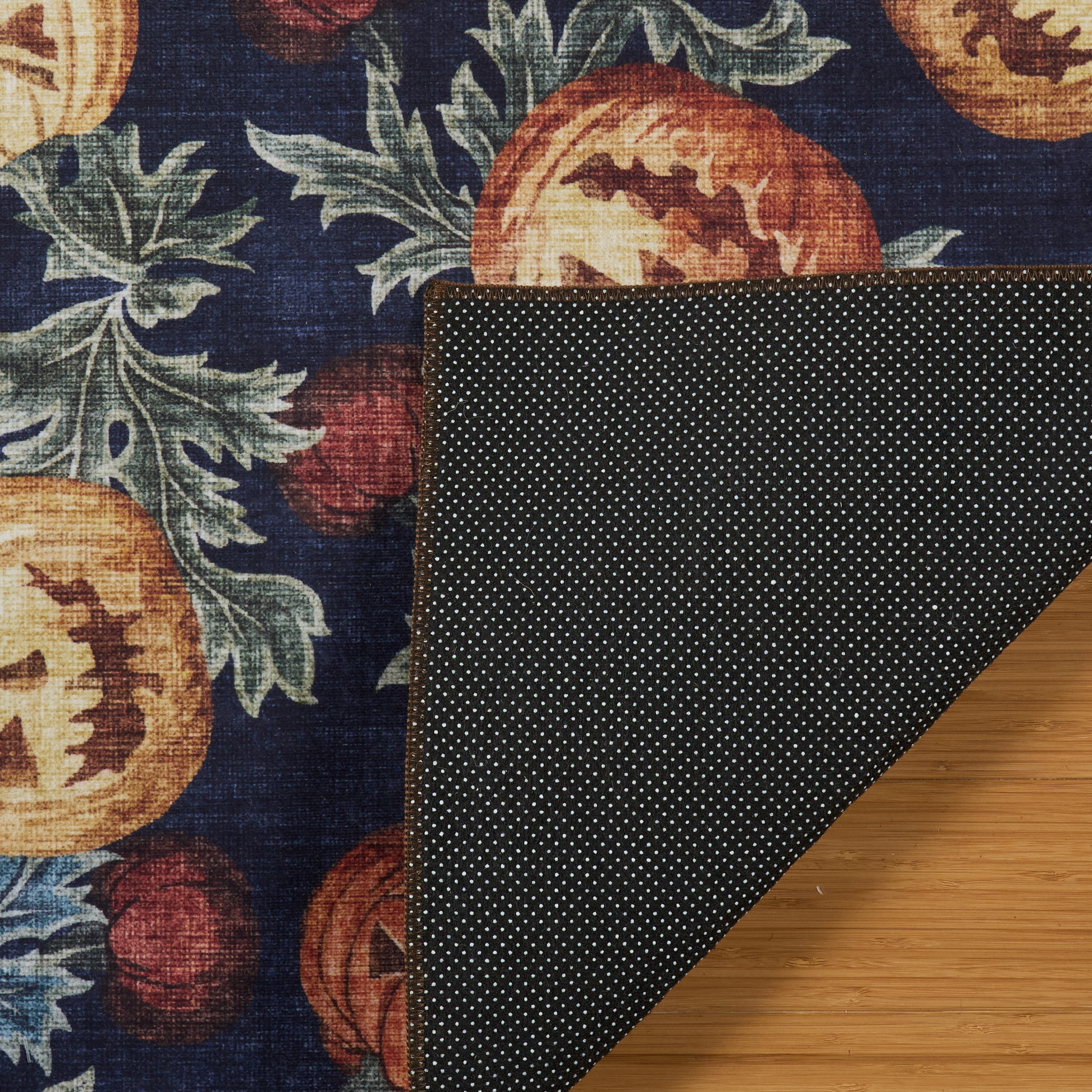 Jack O'lantern Printed Runner, 40"x55", Polyester pile