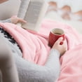 thumbnail image 4 of Forro polar Blanket Bedsure, talla king, forro polar de franela rosa, 4 of 8