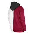thumbnail image 3 of Men's New Era Burgundy/White Washington Commanders Third Down Split Raglan Pullover Hoodie, 3 of 3