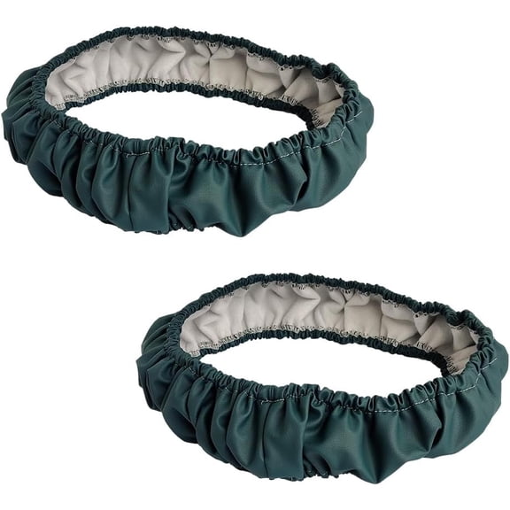 1 Pair Wheelchair Tyre Covers for Wheelchair Wheels 24’’, to Protect Floors Carpets ，Non-Slip Wear-Resistant Hand Push Protective Cover(Green)