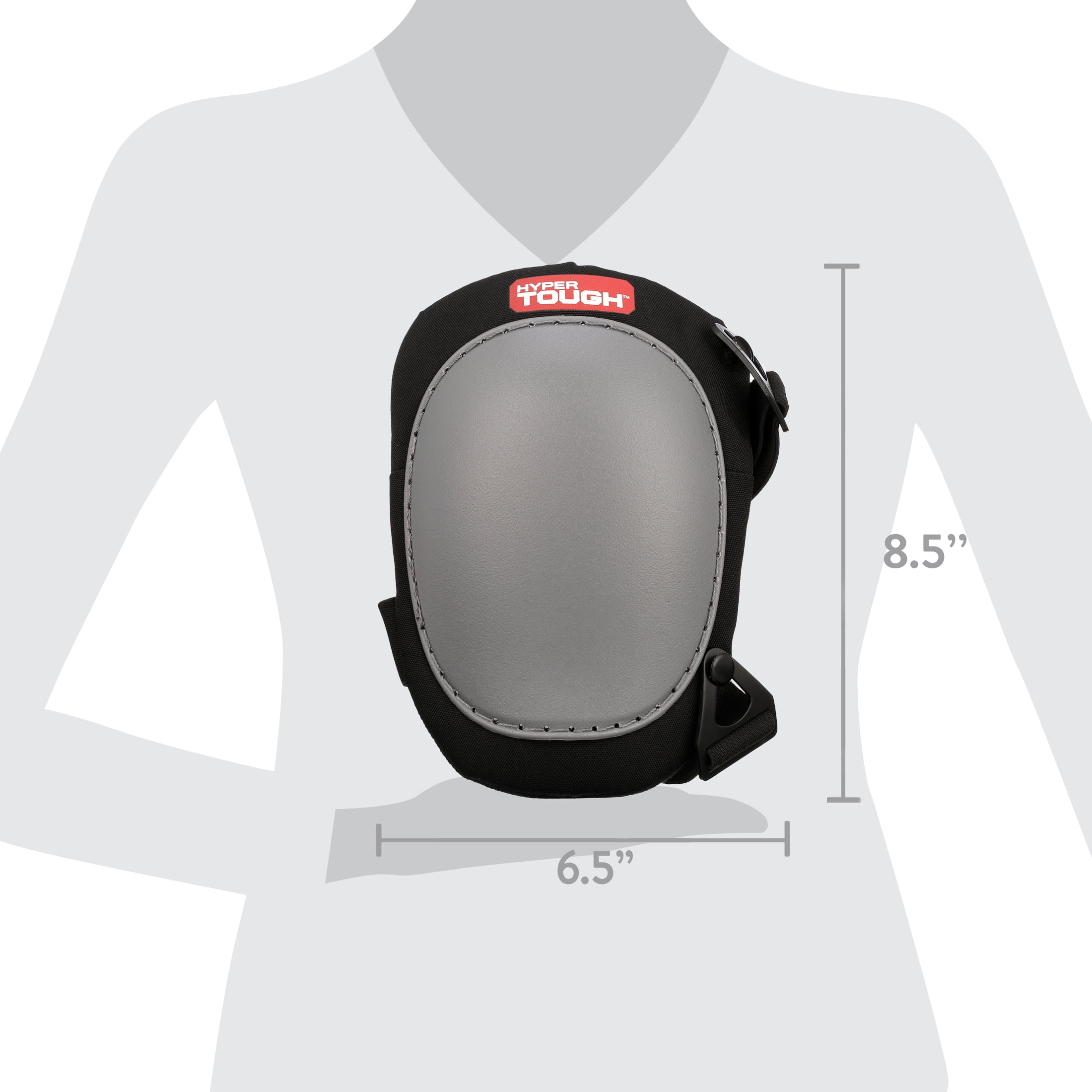 Hyper Tough Protective Hard-Shell Rocker Kneepads 8.75 high