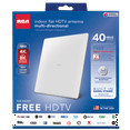 RCA Indoor Flat HDTV MultiDirectional Antenna with Builtin Stand and