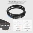 thumbnail image 2 of 2Pack AX59 EPDM V-Belt, Raw Edge Cogged V Belt, 61" Outer Circumference, 2 of 5