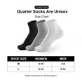 thumbnail image 6 of Honeysea 6/12 Pairs Quarter Socks for Women Men - Casual Crew Socks Arch Support Breathable Socks Quarter Socks Unisex, 6 of 7