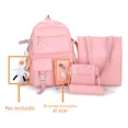 thumbnail image 3 of HYF Set 4 Mochila Bolsas Escolar Estudiante Tote Lapicera Laptop Viaje 17 Pulgadas Impermeable Color Negro, 3 of 7