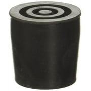 Essential Medical Supply Replacement Walker, Commode and Cane Tips, 1", Black, 4 Count