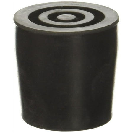 Essential Medical Supply Replacement Walker, Commode and Cane Tips, 1", Black, 4 Count