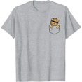 thumbnail image 1 of Cool Funny Lion in the Pocket with Meme Sunglasses Animal T-Shirt, 1 of 1