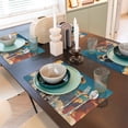 thumbnail image 6 of Placemats Set of 4 / 6, Colorful Sky Puppy Placemats for Dining Table Indoor/Outdoors Heat Resistant Washable Placemats 18" x 12", 6 of 8