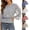 Grey, variant on Active Tops Women Tops Light Shirts for Women Tops Loose Fit Tops for Women Casual Summer Women's T Shirts Casual Running Top Women Athletic Clothes Solid T Shirt Women T Shirt White S