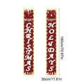 thumbnail image 3 of Merry Christmas Banners with String Lights, Xmas Decoration Banners for Outside Door, Christmas Decorations for Porch Sign, Indoor, Yard (B), 3 of 6
