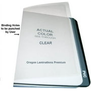 Clear Plastic Binding Covers 10 mil 8-1/2" x 11" 100/pack Letter Glossy with Square Corners for Reports - unpunched