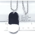 thumbnail image 2 of Hip Hop Fashion Stainless Steel Skateboard Pendant with Box Chain 24" SCP 184 S, 2 of 5