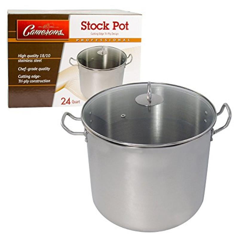 24 Quart Stock Pot- All Purpose, Stainless Steel Cooking Pot by ...