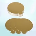 thumbnail image 1 of WHAMVOX Round Mini Cake Boards 200Set Golden Paper Dessert Tray for Bakers and Cooks, 1 of 7