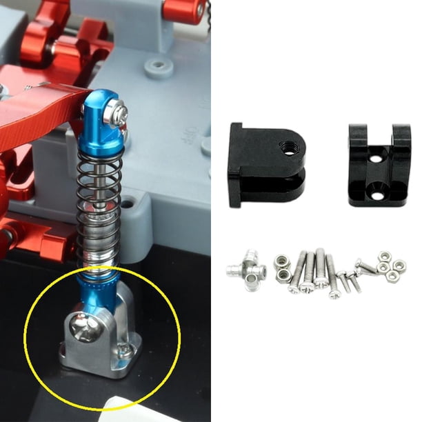 2x Repuestos de Soporte de montaje de amortiguador Yotijar aleación de aluminio Negro