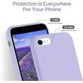 thumbnail image 4 of Silicone Case for iPhone Se and iPhone 8 and iPhone 7 - Liquid Silicone Phone Case (Purple), 4 of 6