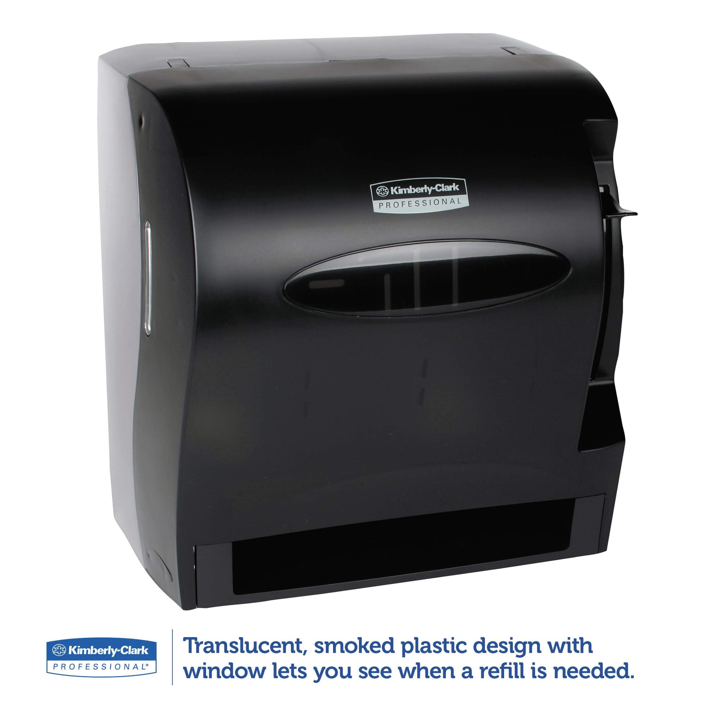 Kimberly Clark Levermatic Roll Paper Towels Dispenser 09765, Manual, Smoke Black