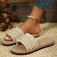 thumbnail image 6 of BONIXOOM Sandals Women Clearance Fall Slip-on None Casual Fashion Womens Shoes Beige Size 4.5, 6 of 9