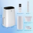 thumbnail image 2 of COZONY Portable Air Conditioner, 14000 BTU 3-in-1 Portable AC W/ Dehumidifier, 24H Timer,Window Exhaust Kit, Remote Control, Cools up to 550-750 Sq.Ft for Home, Office, 2 of 6