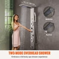 thumbnail image 2 of KFFKFF Shower Ensemble, Features 6 Spraying Options, LED & Screen for Temperature, Includes Rain & Waterfall Outputs, 4 Massage Nozzles, Bathtub Faucet, Detachable Shower Head with 59" Hose, 2 of 9