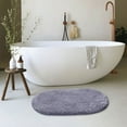 thumbnail image 5 of Extra Soft Absorbent Premium Bath Rug, Floor Mats Household Oval Living Room Carpet Entry Door Bedroom Foot Mats Bathroom Bathroom Absorbent Floor Mats 23.62x35.43in, Bath Mats for Bathroom Non-Slip, 5 of 6