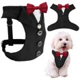 thumbnail image 1 of Esmoquin de perro para uso diario, disfraz de boda con pajarita para perros, 1 of 6