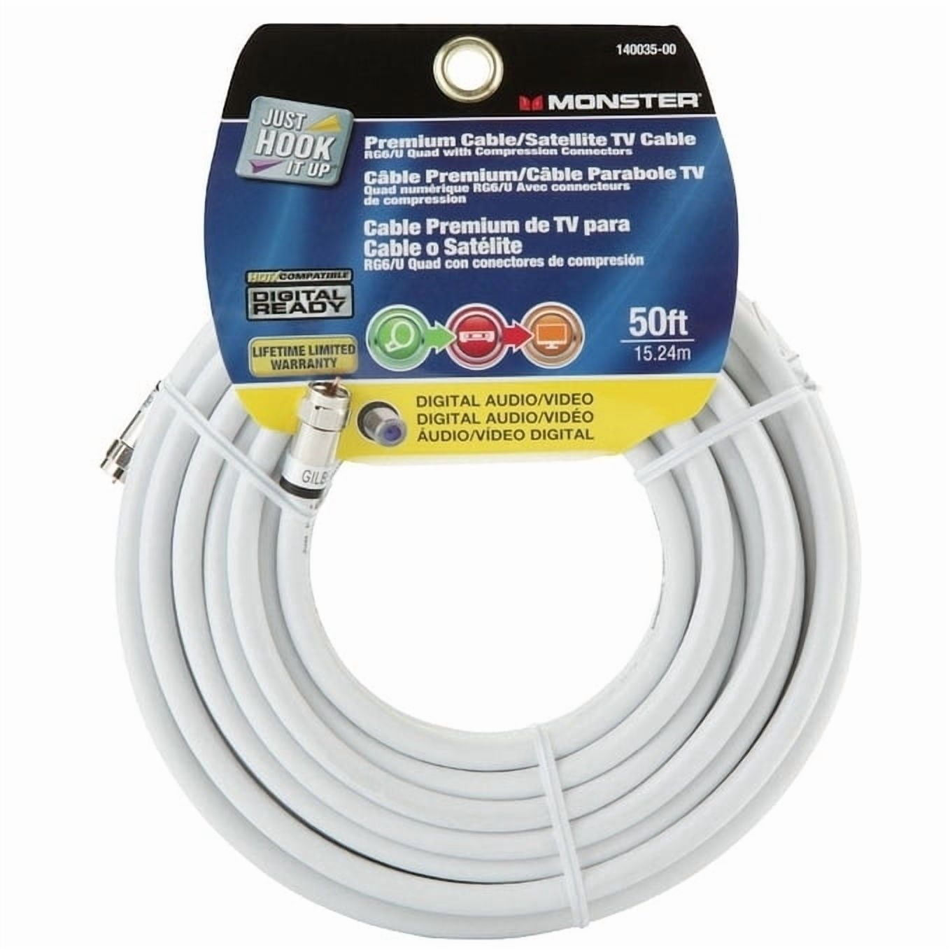 Monster Just Hook It Up 50 ft. Weatherproof Video Coaxial Cable