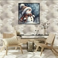 thumbnail image 5 of Diamond Art Kits for Adults, Christmas Diamond Painting Kits for Beginners, Snowman Diamonds Art Painting Kits, 5D Round Full Drill Crafts Kits Home Decor Gifts 12x12inch, 5 of 14