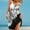 White, variant on Plus Size Dresses for Women 2024 Sleeveless Striped Print Hem Print Loose Beach Dress