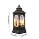 thumbnail image 3 of Mini Farol de Halloween | Farol portátil LED con vela | Lámpara decorativa de plástico negro alimentada por pilas | Acento central para fiestas | 13x5x5cm | 1-Pack, 3 of 6