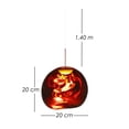 thumbnail image 2 of Lámpara Colgante Acrílica Moderna 20cm Diseño Contemporáneo (Meli) Ilios Innova | Lámpara Colgante Acrílica Moderna 20cm Diseño Contemporáneo | Lampara para sala de estar, 2 of 9