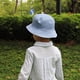 thumbnail image 3 of Yjmei - Gorro para el sol para niños (52 cm), gorro de playa para bebé, sombrero de pescador para niño y niña, sombrero de pescador de ala ancha de algodón, sombreros de pescador de verano, 3 of 5
