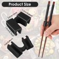 thumbnail image 3 of Reusable Chopstick Helper Training Chopsticks Hinges Connector Training Chopstick for Adults, Beginner, Trainers or Learner (Black), 3 of 7